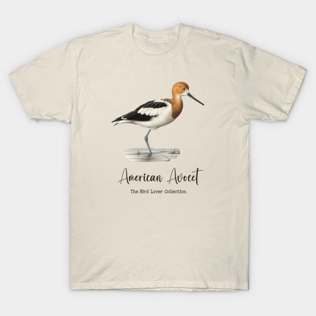 American Avocet - The Bird Lover Collection T-Shirt by goodoldvintage